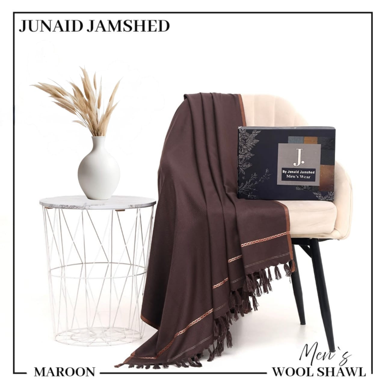 Warm Winter Shawl for Men Wool Fabric – Ajwa Pakistan