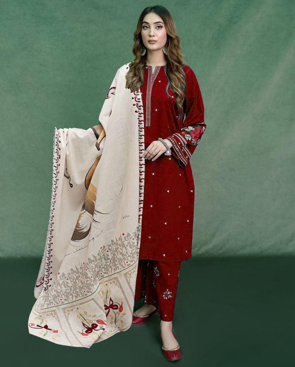 URGE DHANAK 3PC EMBROIDERED My Store