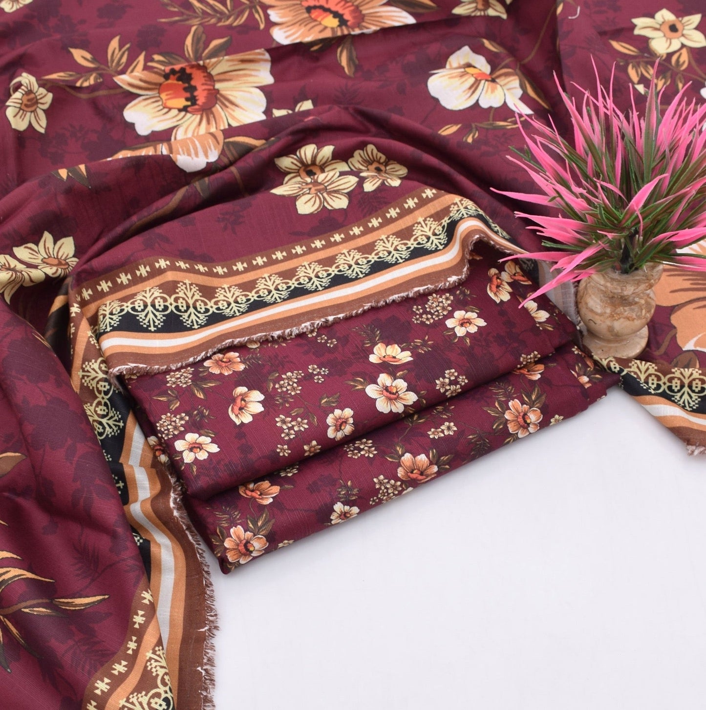 3 pice printed khader