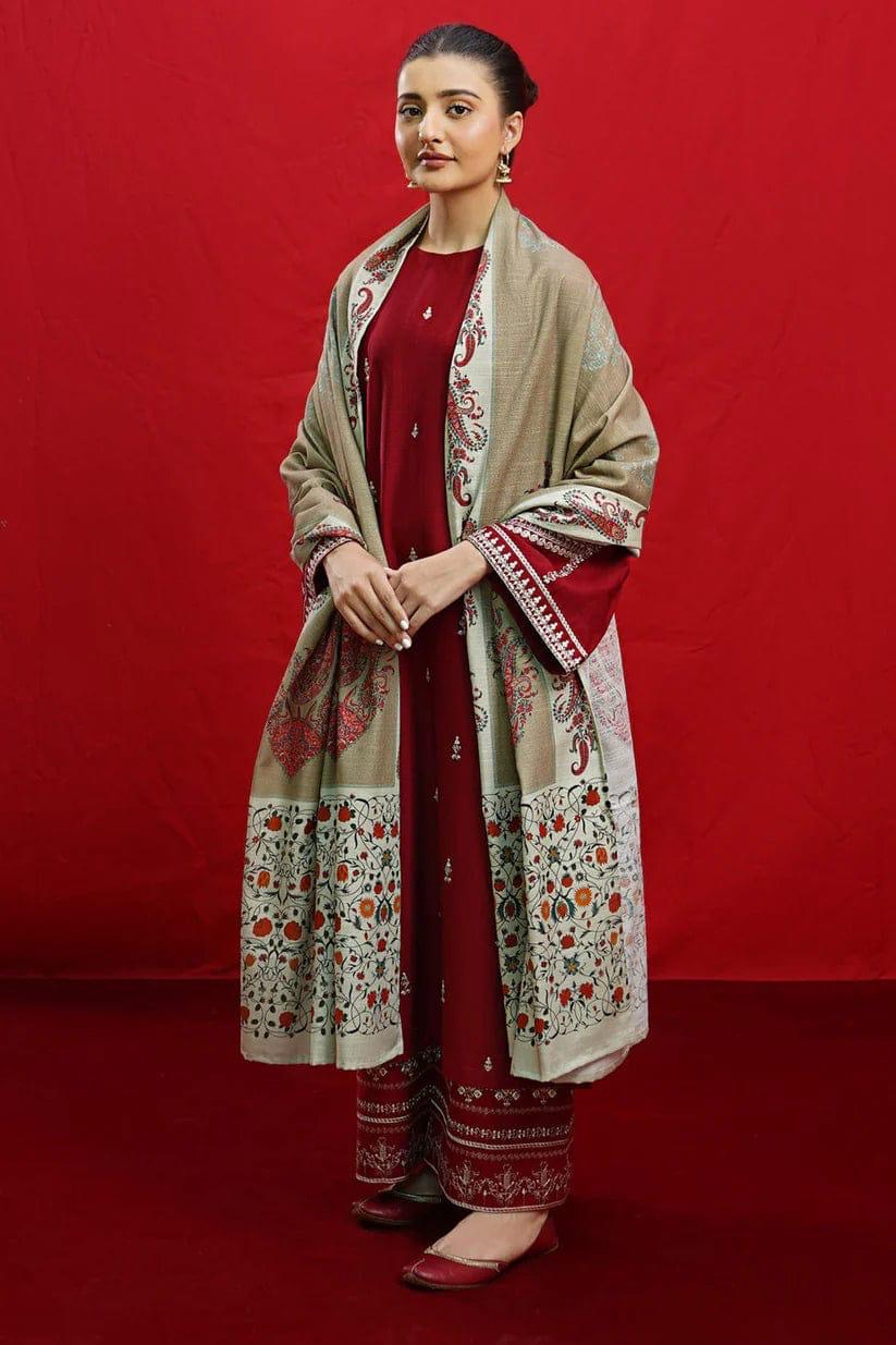 URGE DHANAK 3PC EMBROIDERED