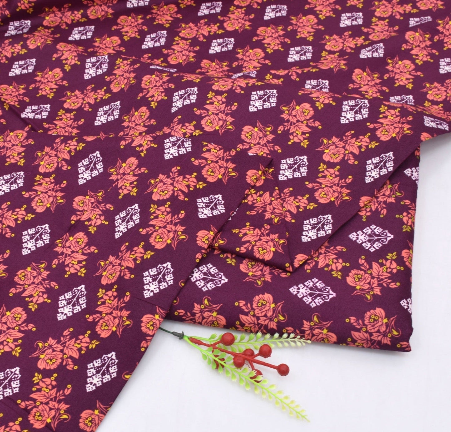 FLORAL PRINTED 2PC D-122