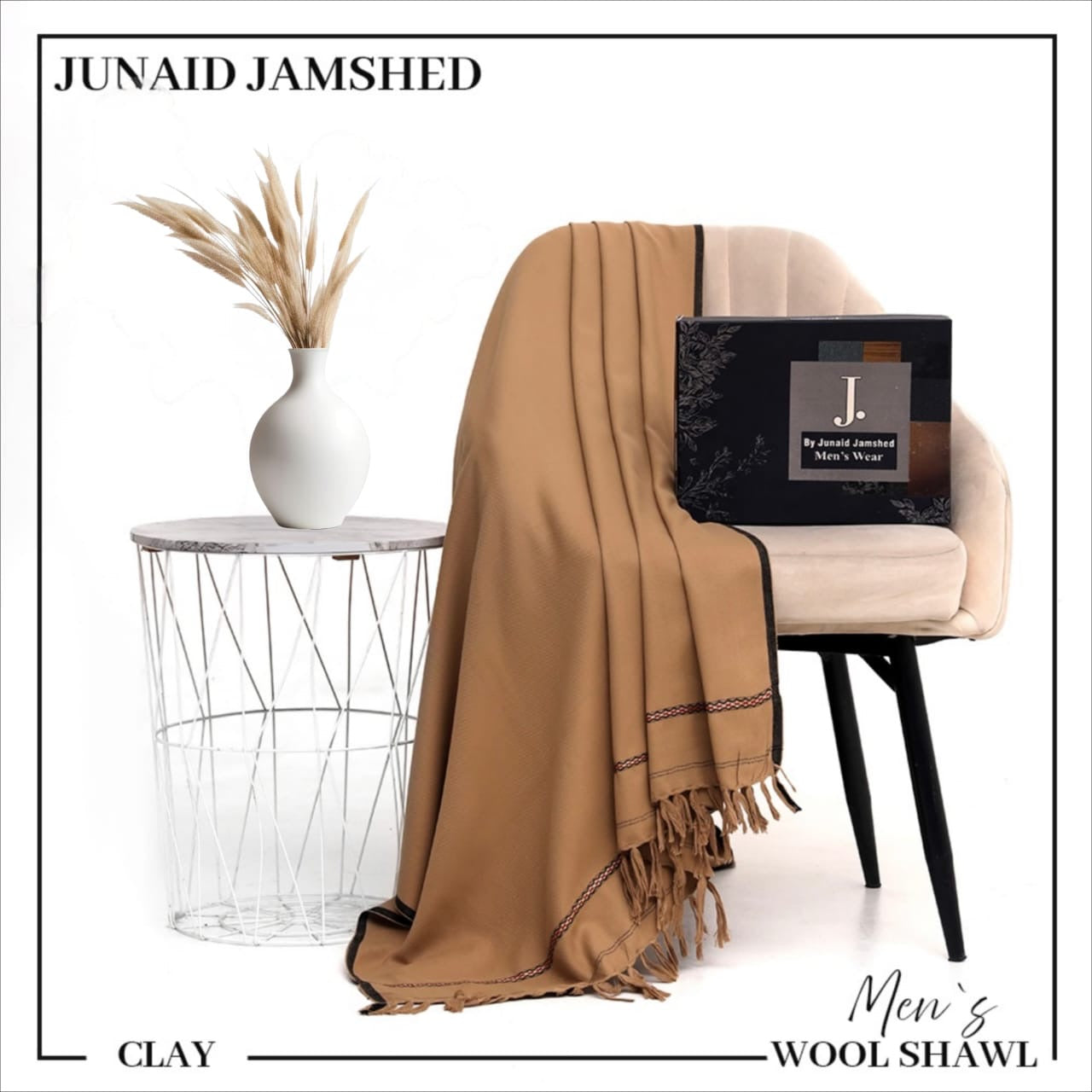 Ajwa Collection Soft Wool Shawl – Stylish Men’s Fashion