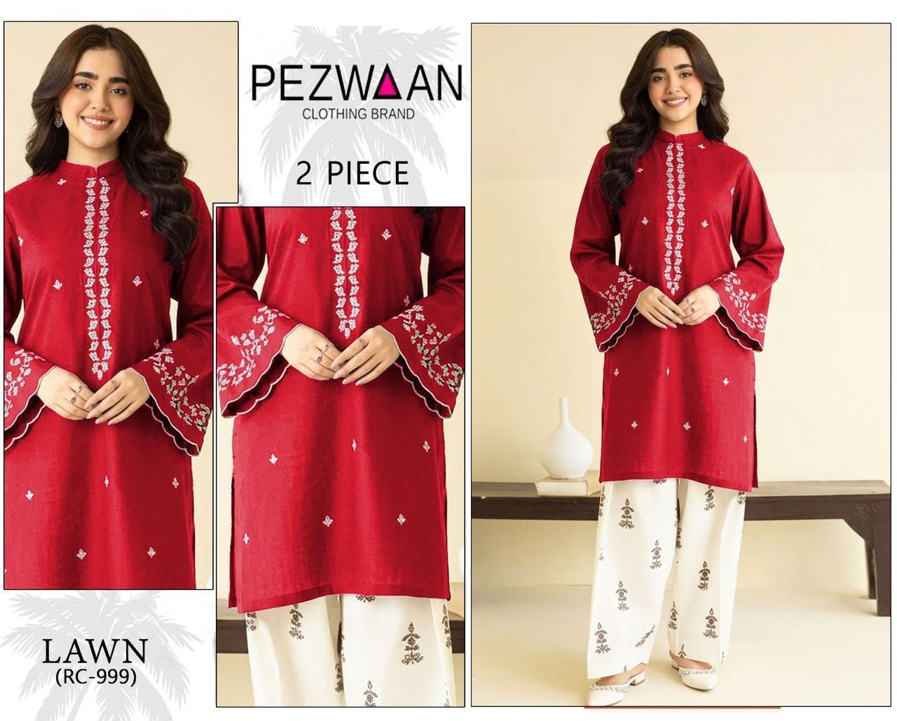 Pezwan 2Pcs Embroidered Lawn Collection 2026