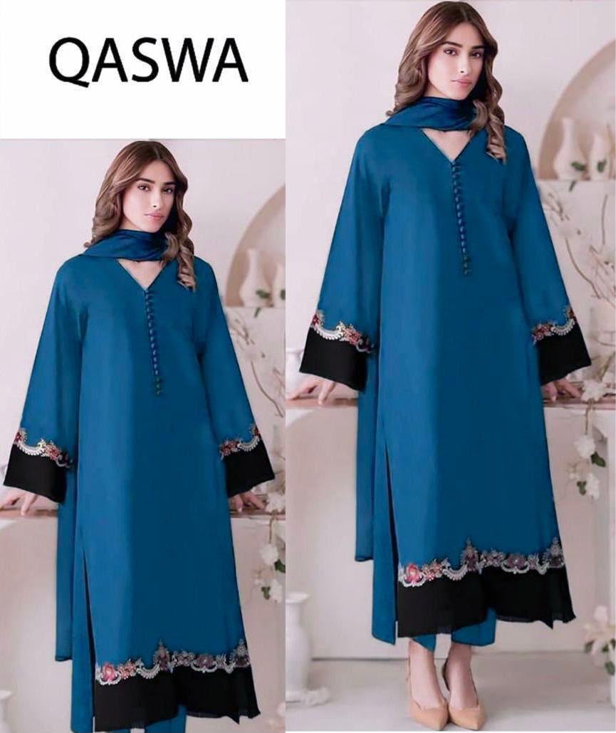 Qaswa 3Pcs Embroidered Summer Lawn Collection 2026