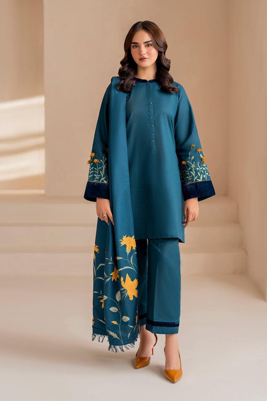 Baroque Embroidered 3 Piece | Summer Collection