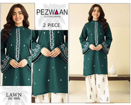 Pezwan 2Pcs Embroidered Lawn Collection 2026