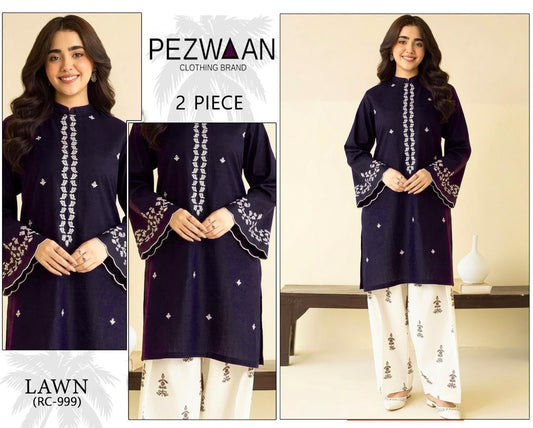 Pezwan 2Pcs Embroidered Lawn Collection 2026